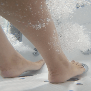 Masaje de pies independiente Opción Hydro + Hydro - bañera de hidromasaje con puerta