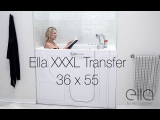 The wide entry point of our Transfer models are especially helpful for elderly with mobility issues and wheelchair users because it allows the bather to effortlessly hold onto the deck and wall-mounted grab bars, as they slide in or out of the soft, warm to touch acrylic molded seat.